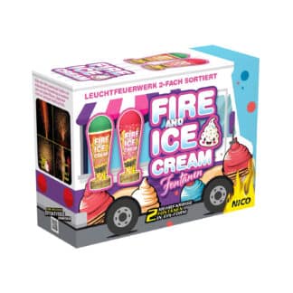 Sprüh – und Leuchtartikel - Fire and Ice-Cream, 2er Schachtel